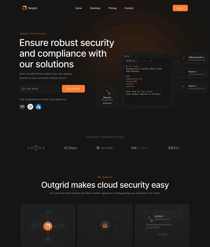 Cloud Solutions Website