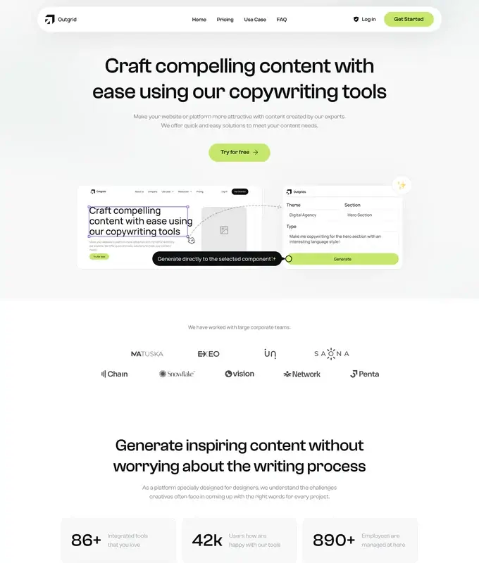 Copywriting Tools Website