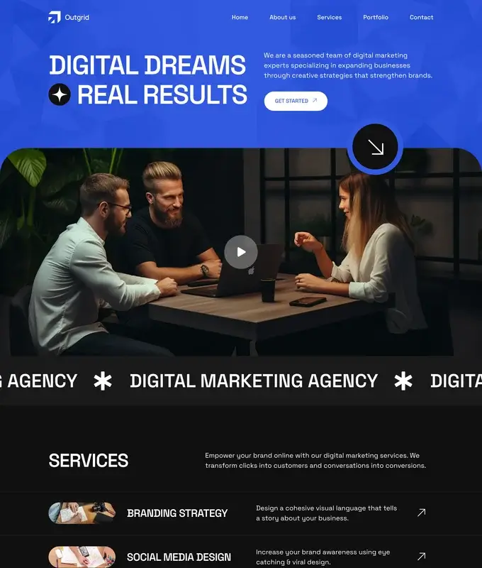 Digital Agency Website