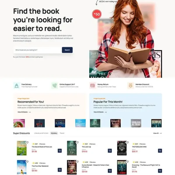 Book E-commerce Template