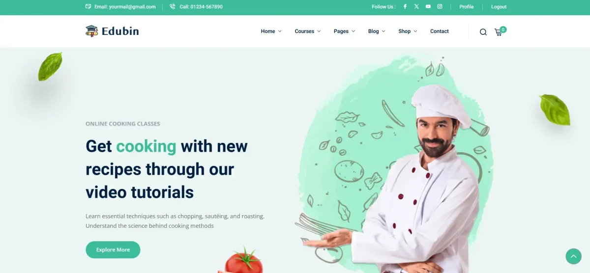 Cooking Courses LMS