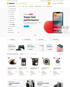 Electronics e-commerce template