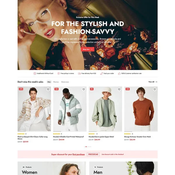 Fashion e-commerce template