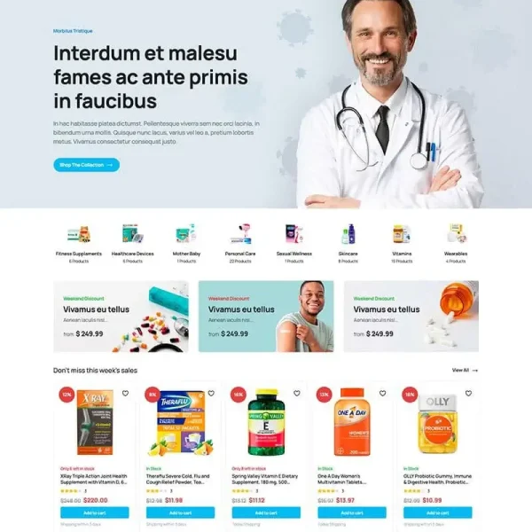 Medical E-commerce Template