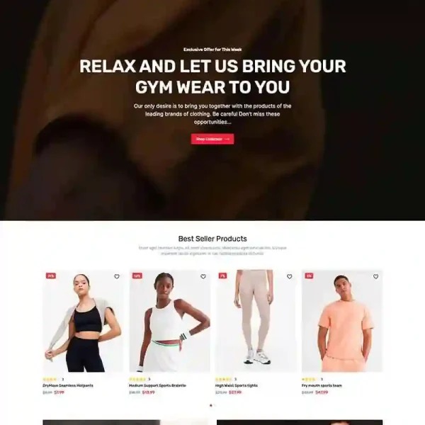 Sportswear E-commerce Template