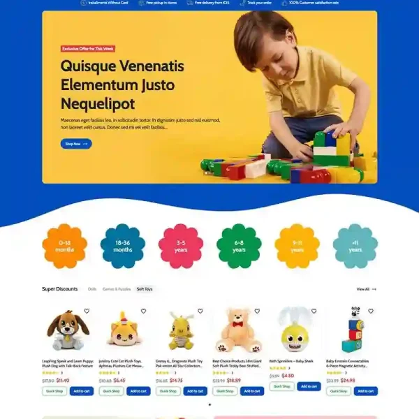 Toys E-commerce Template