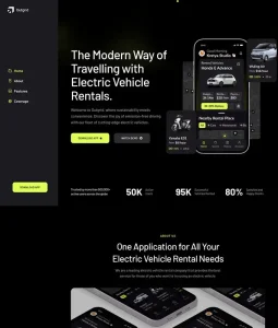 Electric Vehicle Renting Website