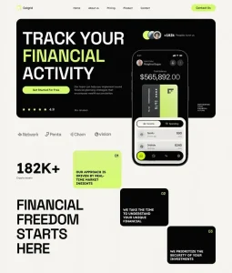 Finance App Website