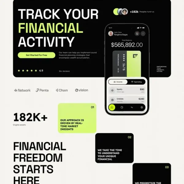 Finance App Website