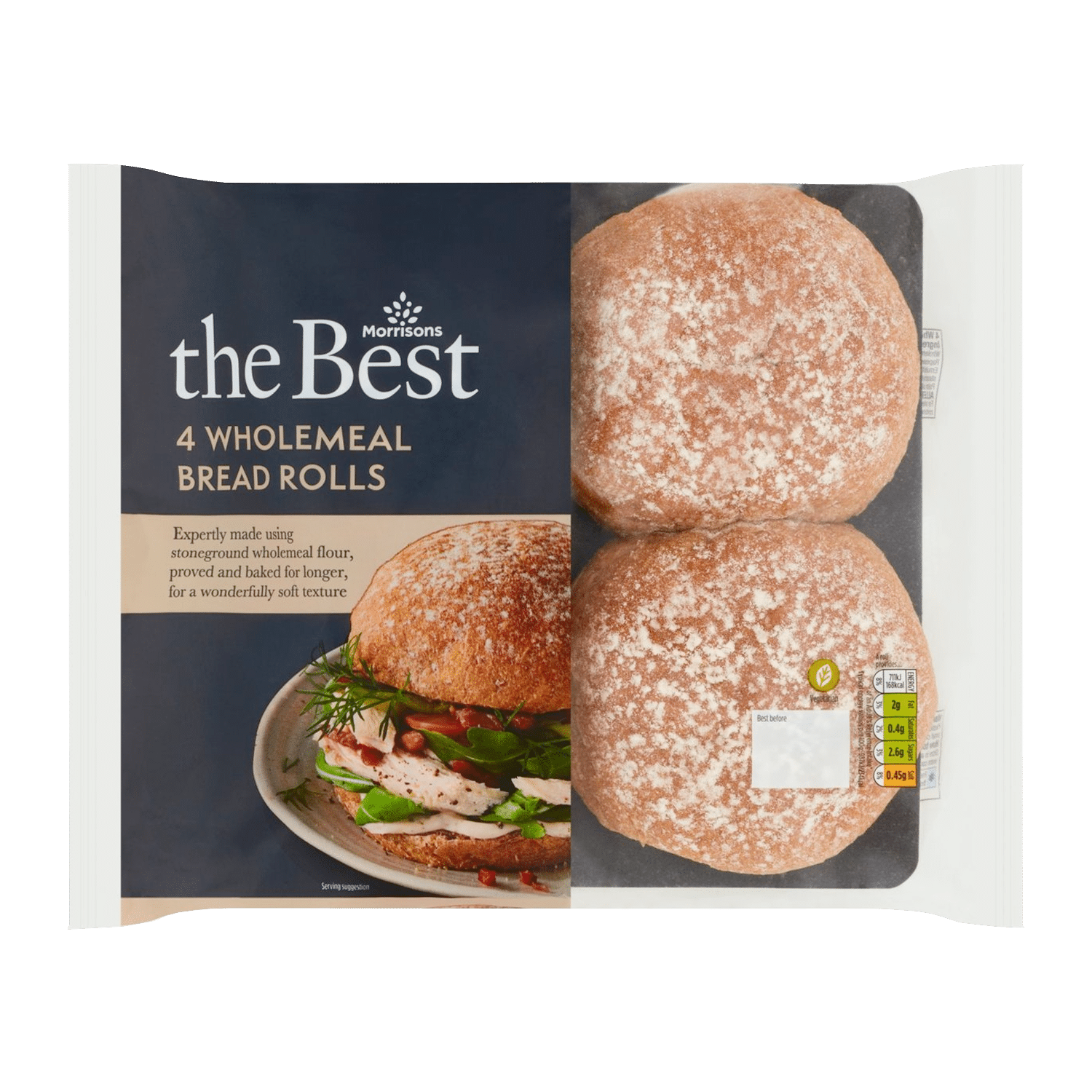 Morrisons The Best Wholemeal Rolls