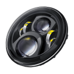 Lumen® - 7" Round Black Projector LED Headlights (H6024) - Image 2