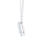 Snowflake Round 0.76cttw Diamond Cluster Necklace - Image 2