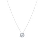 Snowflake Round 0.76cttw Diamond Cluster Necklace - Image 3