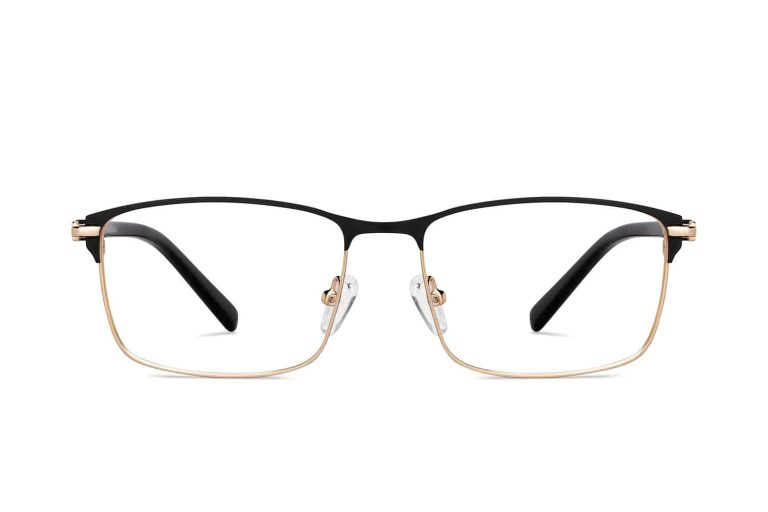 Black Full Rim Rectangle Eyeglasses