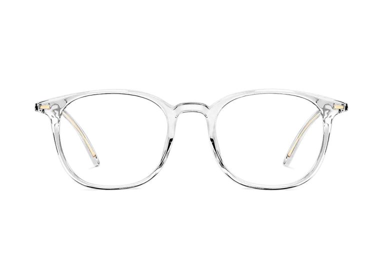 Transparent Full Rim Wayfarer Eyeglasses