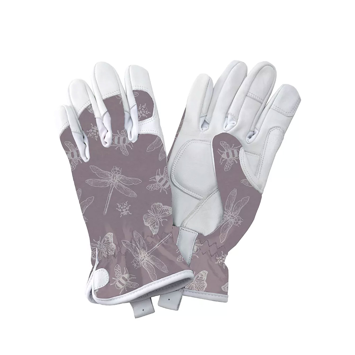 Kent and Stowe Leather Gloves FlutterBugs Purple Sml